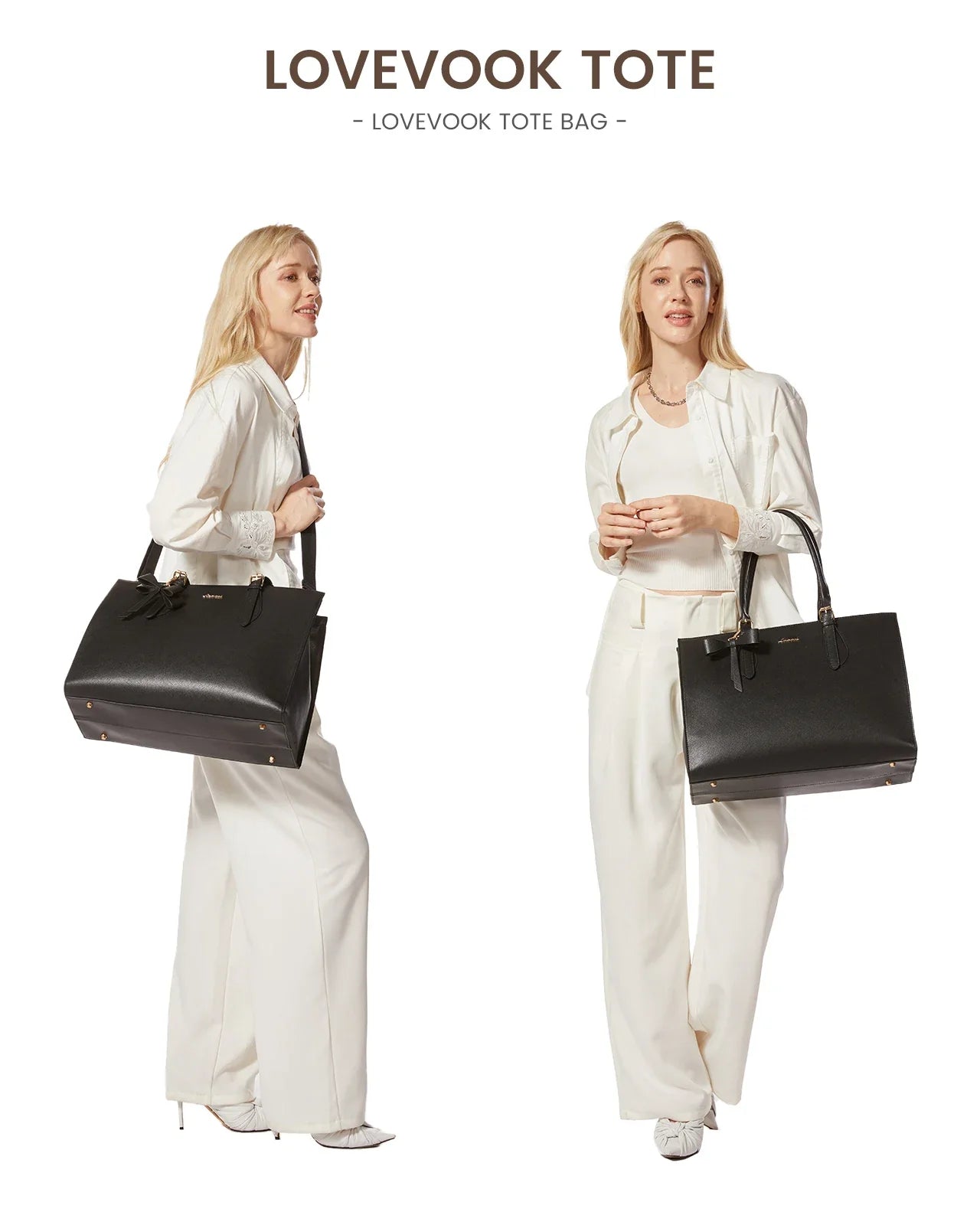 HKM-251283 Insulated Laptop Lunch Tote Bag with Removable Pocket for 15.6 Inch Laptops - Large Capacity Handbag for Work
