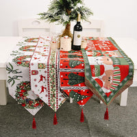 HKM-251347 Christmas Knitted Fabric Table Runner - 180*35 cm Holiday Decor