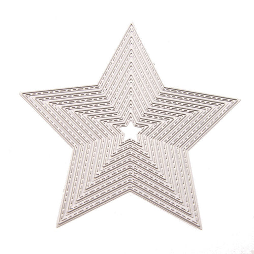 HKM-251411 Precision Carbon Steel Etching Die Set - Pentagram & Love Shapes for Die-Cutting Machines