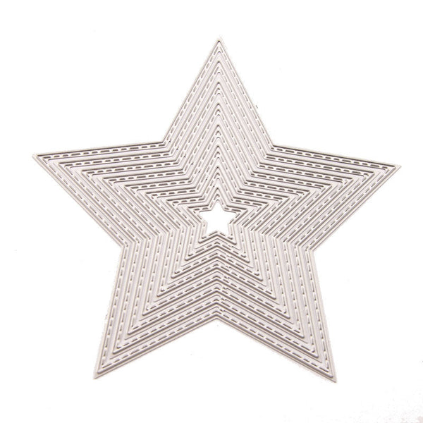 HKM-251411 Precision Carbon Steel Etching Die Set - Pentagram & Love Shapes for Die-Cutting Machines