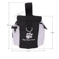 HKM-2514877 Pet Snack Bag Training Waist Pack - Durable Oxford Material, 1L Capacity, Black, Medium Hardness
