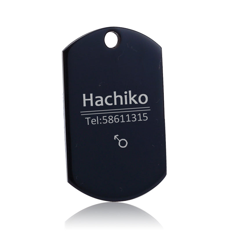 HKM-2515261 Titanium Steel Personalized Pet ID Tag - Durable Anti-Lost Design in Various Shapes