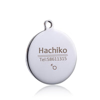HKM-2515261 Titanium Steel Personalized Pet ID Tag - Durable Anti-Lost Design in Various Shapes