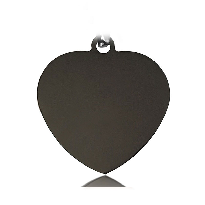HKM-2515261 Titanium Steel Personalized Pet ID Tag - Durable Anti-Lost Design in Various Shapes
