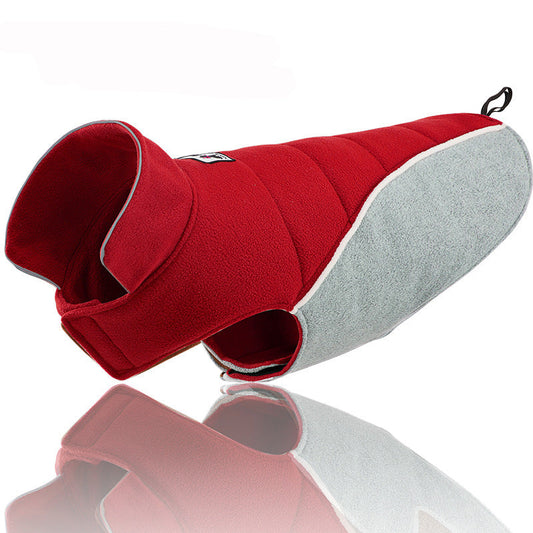 HKM-2517053 Warm Polar Fleece Cotton Coat for Dogs - Casual Thick Reversible Winter Vest