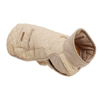 HKM-2517181 Cozy Cotton Vest for Dogs - Warm Autumn and Winter Apparel in Beige and Dark Blue