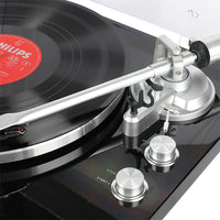 HKM-251731 Fully Automatic Wooden Vinyl Record Player with Nostalgic Mechanical Design