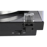 HKM-251731 Fully Automatic Wooden Vinyl Record Player with Nostalgic Mechanical Design