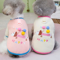 HKM-2518205 Dachshund Balloon Fleece Lined Sweatshirt Vest for Small Dogs - Unisex Casual Wear