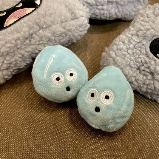 HKM-2519229 Dog Puzzle Plush Toy with Sounding Raindrops - Dark Cloud Design