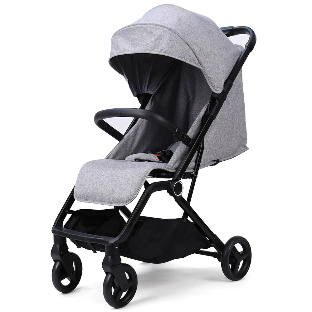 HKM-251923 Lightweight Foldable Aluminium Frame Luxury Baby Stroller Pushchair for Comfortable Baby Transport