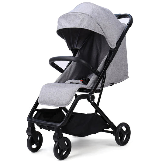 HKM-251923 Lightweight Foldable Aluminium Frame Luxury Baby Stroller Pushchair for Comfortable Baby Transport