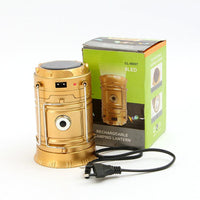 HKM-251923 Solar-Powered 6LED Camping Lantern - Multi-Function Portable Light for Outdoor Use