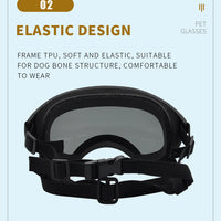 HKM-2519997 Ski Protective Goggles for Pets ¨C Double Layer, Anti-Fog, Polarized, Windproof and Sandproof