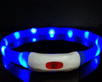 HKM-2520381 Luminous LED Dog Collar - Bright Colors in Small, Medium, and Large Sizes