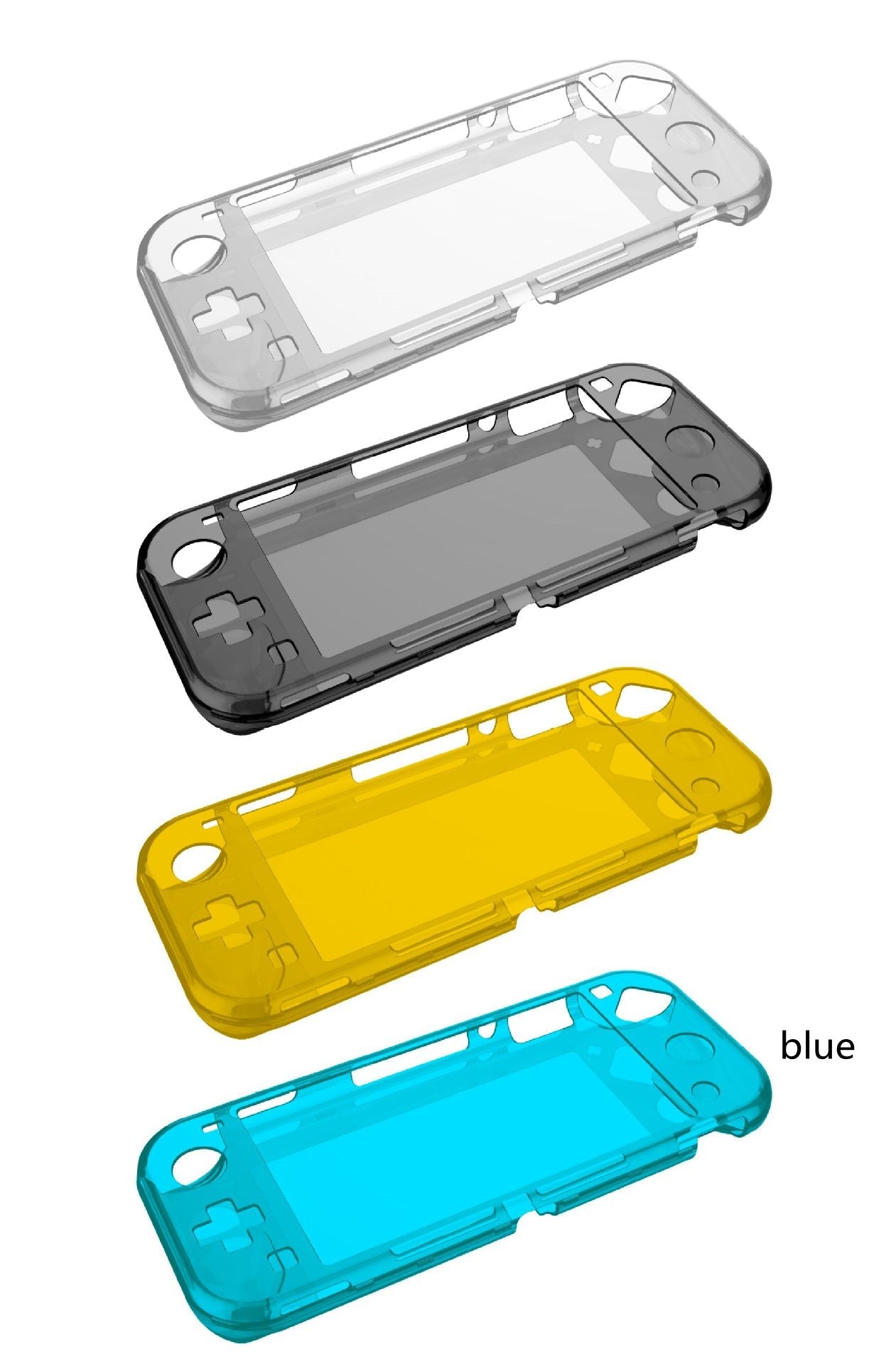 HKM-252051 Crystal Clear Protective Case for Devices - Available in White, Yellow, Blue, Black