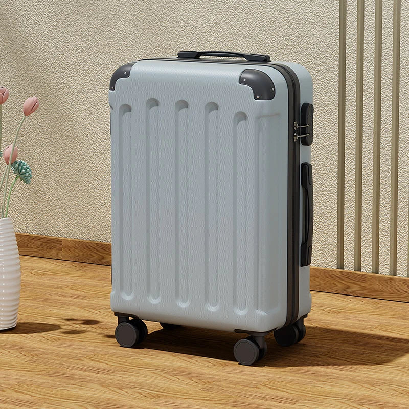 HKM-252115 Durable 3-Piece ABS Luggage Set with Spinner Wheels and Travel Cup Holder