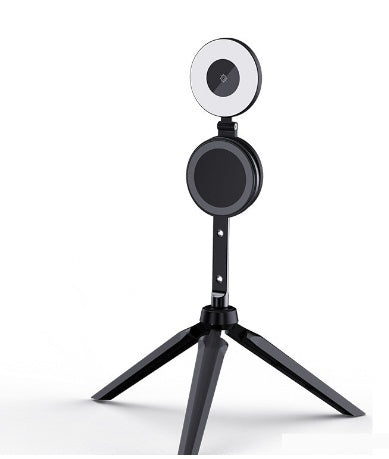 HKM-252115 Folding Magnetic Suction LED Mobile Phone Fill Light with Tripod and Handle