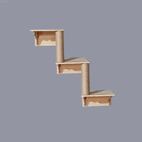 HKM-2521661 Wall-Mounted Cat Jumping Platform Made of Solid Wood for Active Pets