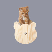HKM-2521661 Wall-Mounted Cat Jumping Platform Made of Solid Wood for Active Pets