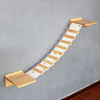 HKM-2521661 Wall-Mounted Cat Jumping Platform Made of Solid Wood for Active Pets