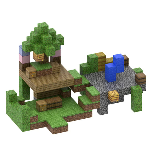 HKM-252179 Magnetic Building Block Set for Creative Play - DIY Cube Puzzle Toy with Over 500 Accessory Styles