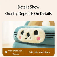 HKM-2522429 Cozy Semi-Enclosed Cat Bed with Thickened Ear Design for All Seasons
