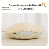 HKM-2522429 Cozy Semi-Enclosed Cat Bed with Thickened Ear Design for All Seasons