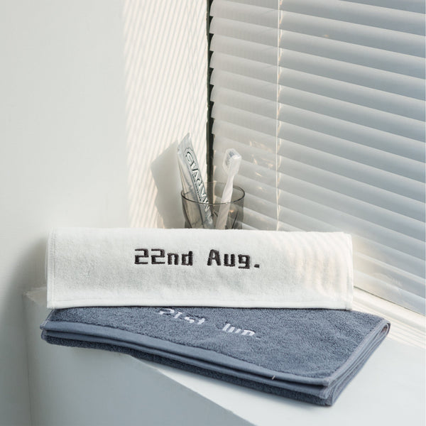 HKM-252307 Personalized Pure Cotton Birthday Towels with Embroidery - 74x34cm