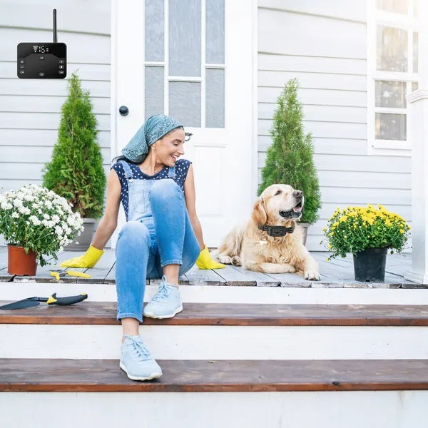 HKM-2523837 Wireless Electric Dog Fence System with Waterproof Receiver Collar for Small to Large Dogs