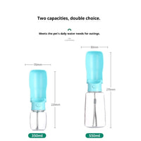 HKM-2524221 Portable Folding Pet Water Cup ¨C Available in Blue, Pink, and Milky White, 350ML & 550ML with Activated Carbon