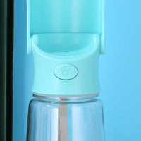 HKM-2524221 Portable Folding Pet Water Cup ¨C Available in Blue, Pink, and Milky White, 350ML & 550ML with Activated Carbon