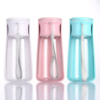 HKM-2524221 Portable Folding Pet Water Cup ¨C Available in Blue, Pink, and Milky White, 350ML & 550ML with Activated Carbon