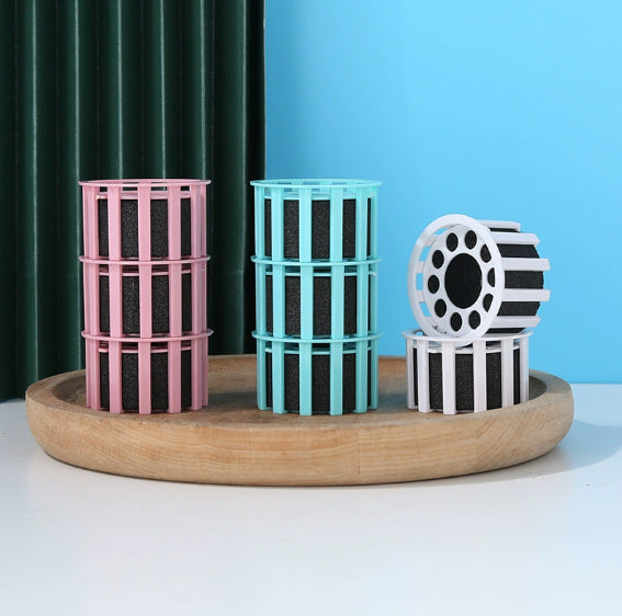 HKM-2524221 Portable Folding Pet Water Cup ¨C Available in Blue, Pink, and Milky White, 350ML & 550ML with Activated Carbon