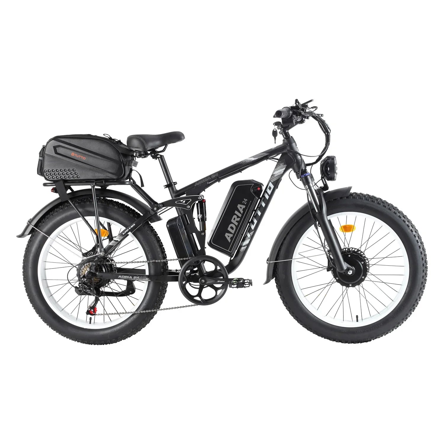 HKM-252435 4000W 52V 30AH Dual Motor Electric Mountain Bike with Fat Tires for Adults