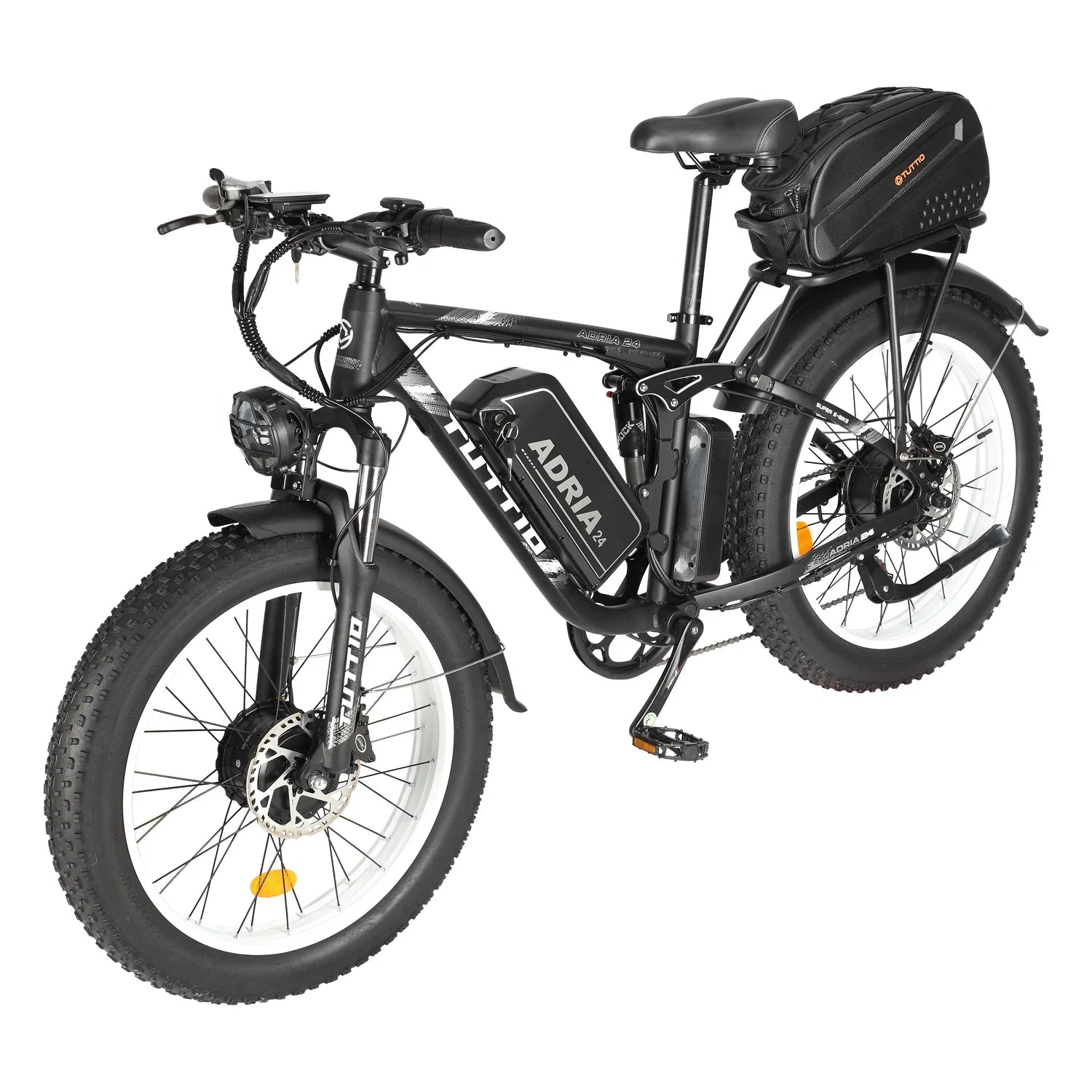 HKM-252435 4000W 52V 30AH Dual Motor Electric Mountain Bike with Fat Tires for Adults