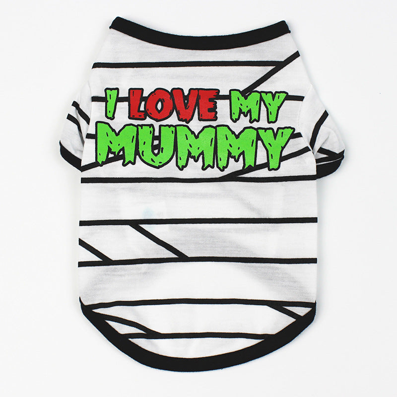 HKM-2524733 Cartoon Printed Dog T-Shirt in Various Colors and Comfortable Materials