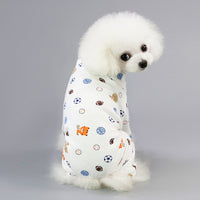 HKM-2524989 Cotton Dog Pajamas with Cartoon Fruit Pattern for Four-Legged Friends