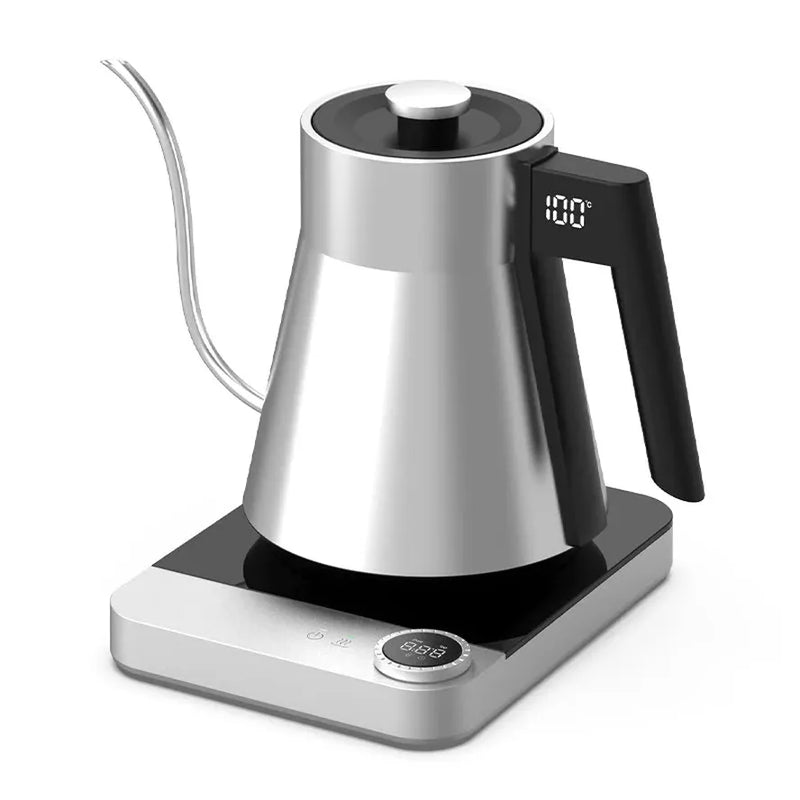 HKM-252499 Electric Gooseneck Kettle with Thermostat Control, 1500W Power, 1.8L Capacity, Plastic Material, Automatic Shut-Off