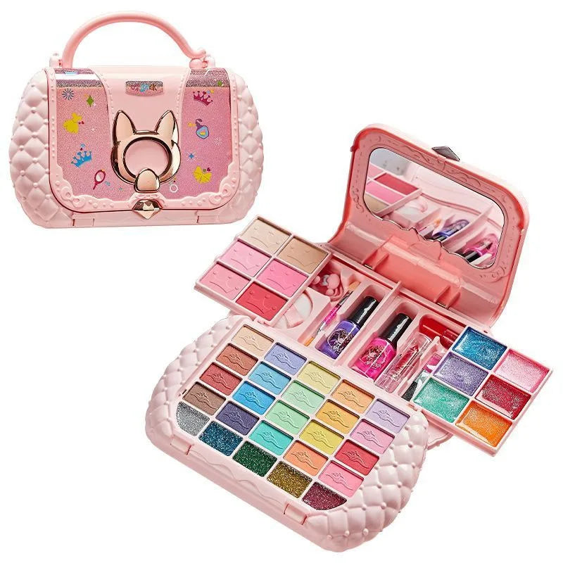 HKM-252563 Non-Toxic Washable Makeup Pretend Play Kit for Girls Ages 2-13