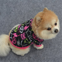 HKM-2528701 Warm Fleece Dog Vest for Autumn and Winter - Casual Style, 100% Cotton, Lightweight and Comfortable