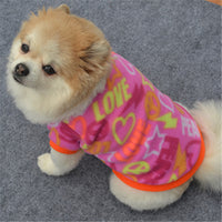 HKM-2528701 Warm Fleece Dog Vest for Autumn and Winter - Casual Style, 100% Cotton, Lightweight and Comfortable