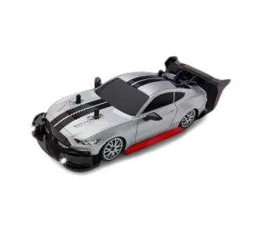 HKM-252883 1/20 Scale Remote Control Drift Car - Rechargeable High-Speed Toy Vehicle with Lights, Indoor & Outdoor Use