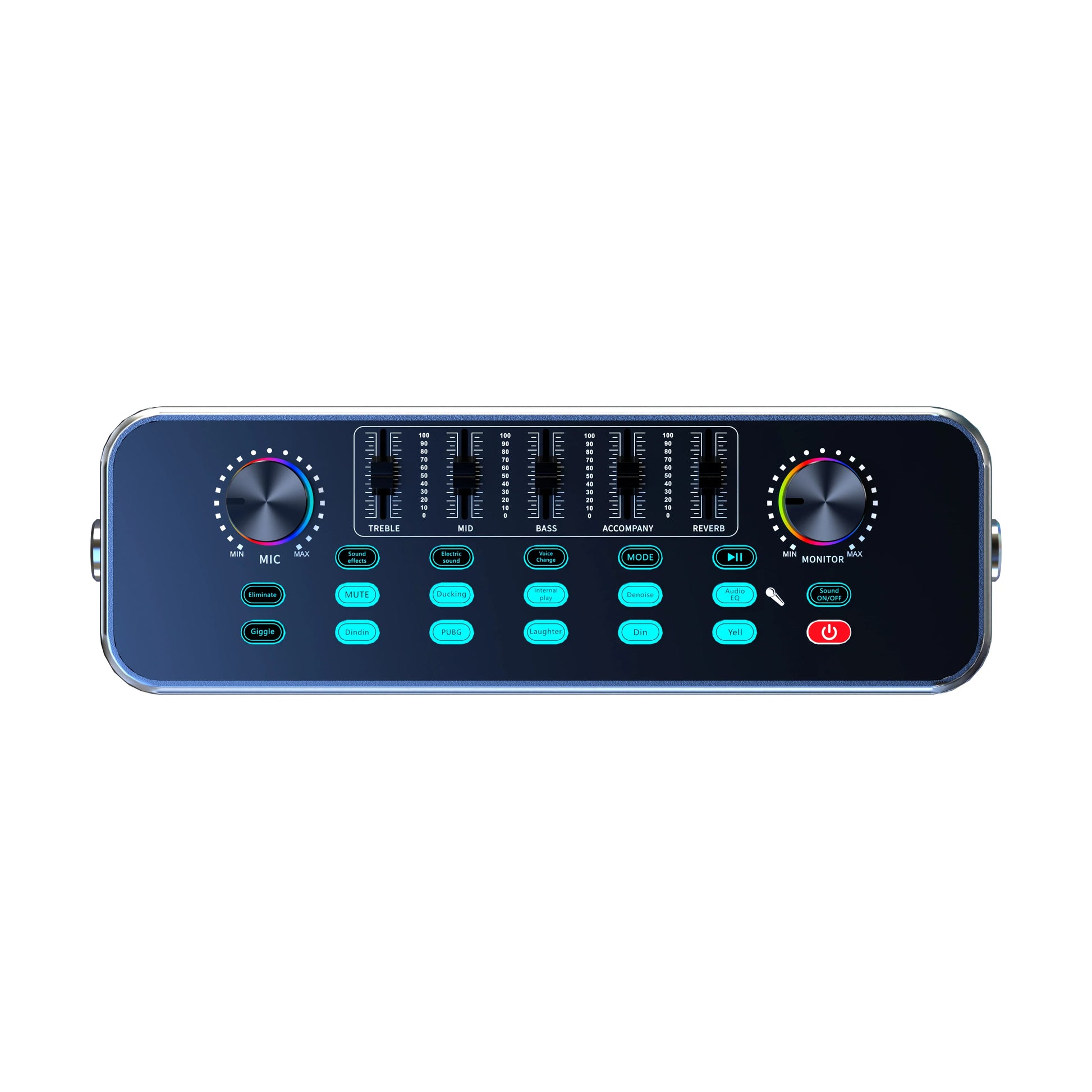 HKM-252883 Portable 60W Wireless Bluetooth RGB Light Speaker with 8000mAh Battery for Outdoor and Home Use