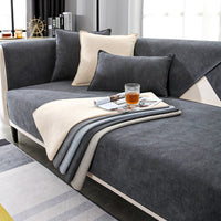 HKM-252947 Non-slip Chenille Sofa Cover Slipcover Dust Cover in Various Sizes