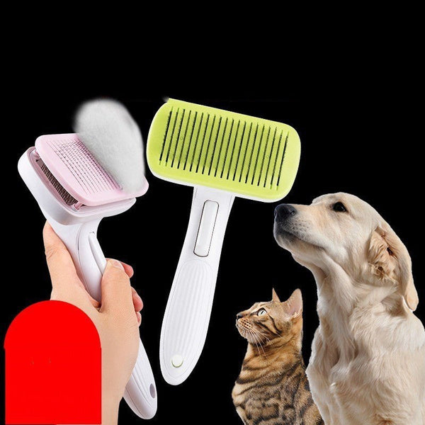 HKM-2529725 Automatic Pet Comb for Dogs and Cats - Durable ABS Grooming Brush in Multiple Colors