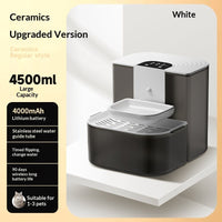 HKM-2529981 Thermostatically Controlled Automatic Pet Water Fountain with 60-90 Day Battery Life and Clean/Dirty Water Separation