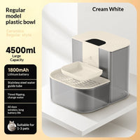 HKM-2529981 Thermostatically Controlled Automatic Pet Water Fountain with 60-90 Day Battery Life and Clean/Dirty Water Separation