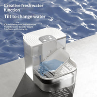 HKM-2529981 Thermostatically Controlled Automatic Pet Water Fountain with 60-90 Day Battery Life and Clean/Dirty Water Separation