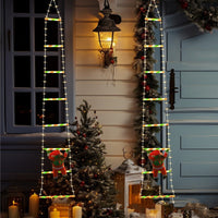 HKM-253011 Festive 3m LED Solar Hanging Lights with Santa Claus Design and Warm Glow